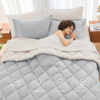 MUXHOMO 5 Pieces Twin XL Comforter Set, Reversible Bed in a Bag Twin XL Size - Image 6