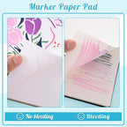 50 Sheets Marker Paper Pad, 8.3×8.9 Inch Bleedproof Art Sketch Pad, 73lb/120gsm - Image 4