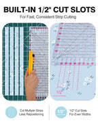 Quilting Rulers 12.5" x 12.5", Slotted Quilting Ruler - Image 7