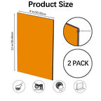Translucent Orange Acrylic Sheets 8*12 inch 1/8" Thick Red Transparent Cast - Image 2