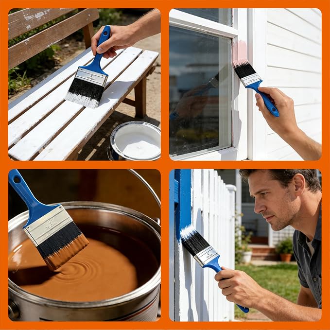 King Origin 4 Inch Paint Brush, Wide Paint Brush | Flat Paint Brush - Image 5