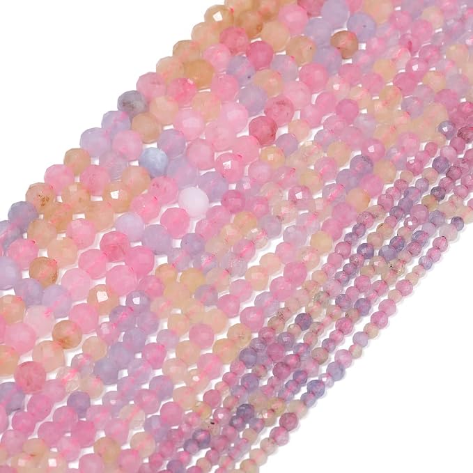 4mm 90pcs Morganite Stone Tiny Gemstone Beads - Image 8