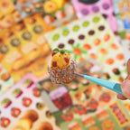 Girl's Japanese Retro Sticker Book, Food and Daily Life Theme - Image 6