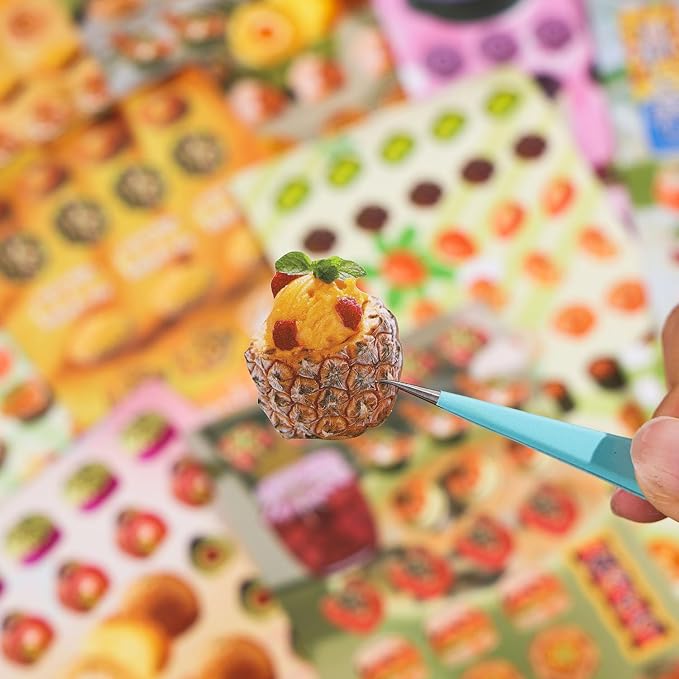 Girl's Japanese Retro Sticker Book, Food and Daily Life Theme - Image 6