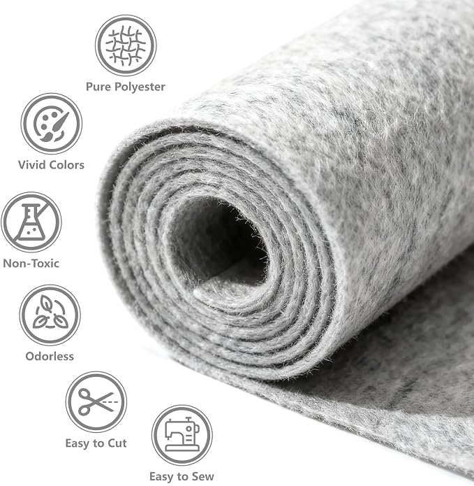 Felt Fabric 36'' X 36'' Large Felt Sheets Stiff Craft Felt by The Yard - Image 3