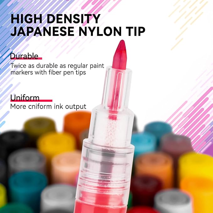 18 Color Extra Fine Tip Paint Pens - Image 3