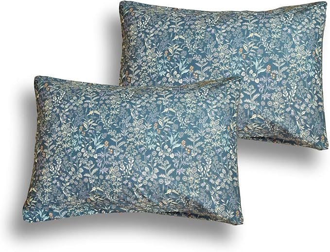 mixinni Small Blue Flower Duvet Cover Full Garden Style Floral Duvet Comforter - Image 6