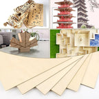 FOCCTS 24 Pack Basswood Sheets 1/8 x 12 x 12 inch, 3mm Plywood Sheets Balsa - Image 5