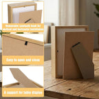 8 Pcs Shadow Box Frame, 4 x 6 Inch Small Shadow Box Wood Hollow Photo Frame - Image 3