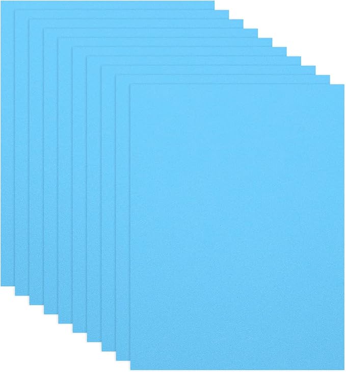 PATIKIL 10Pcs Light Blue EVA Foam Sheets, 15.7 x 11.8 Inches 1mm Thick Foam by PATIKIL