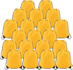 BeeGreen 20 Pieces Yellow Cinch Sack Bags Bulk Gymsack by BeeGreen