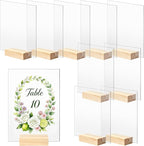 Bercoor 10 Pack 5x7 Inch Blank Clear Acrylic Sign by Bercoor