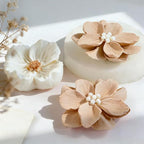 2 Pack 3D Flower Silicone Candle Molds Camellia Poppy - Image 4