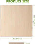 ROBOTIME 3mm Plywood 6 Pcs, 1/8 Maple Plywood - Image 3