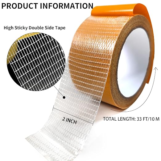 Birllaid Double Sided Fabric Tape Heavy Duty, Double Stick Carpet Tape - Image 2