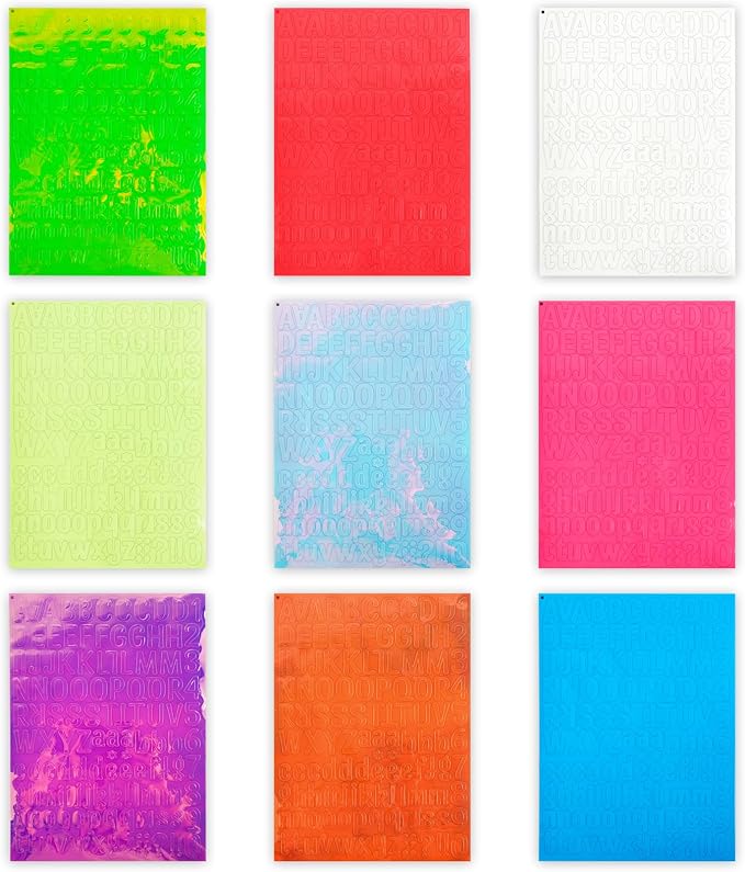 9 Sheets Glow in The Dark Letter & Numbers Stickers - Image 4