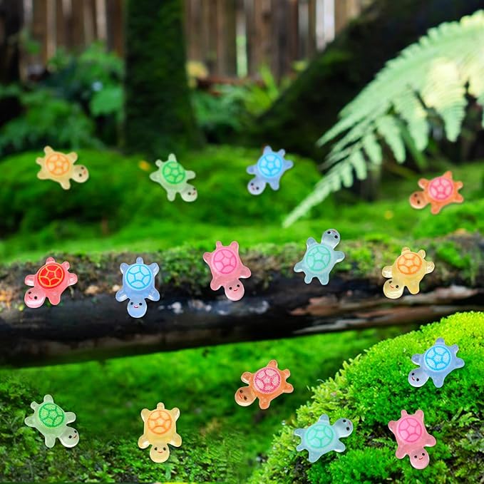 200 Pcs Mini Resin Turtles Glow in the Dark Sea Animals - Image 6