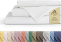 Linen Home 100% Cotton Percale Sheets Queen Size, Deep Pocket, 4 Pieces Set by LINENHOME