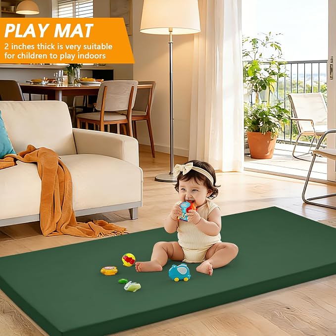 CYMULA Camping Cot Mattress 2in Memory Foam Sleeping Pad, Soft Warm Non-Slip - Image 8