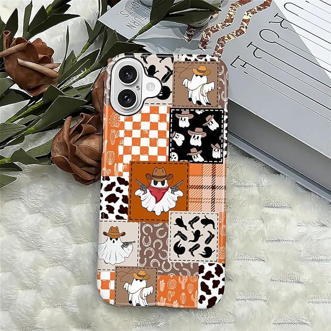 Case for iPhone 16, Scratch Resistant Hybrid Double Layer Hard Shell，Halloween - Image 3