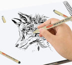 GETHPEN Micro Fineliner Pens, Waterproof Archival Black Ink, 3 Sizes | Black - Image 5