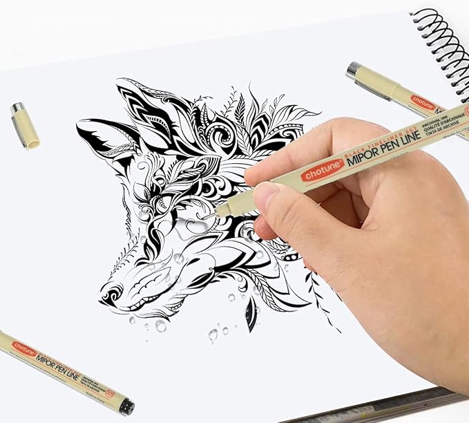 GETHPEN Micro Fineliner Pens, Fine Line Waterproof Ink Set, 8 Pack | 8 Black - Image 9