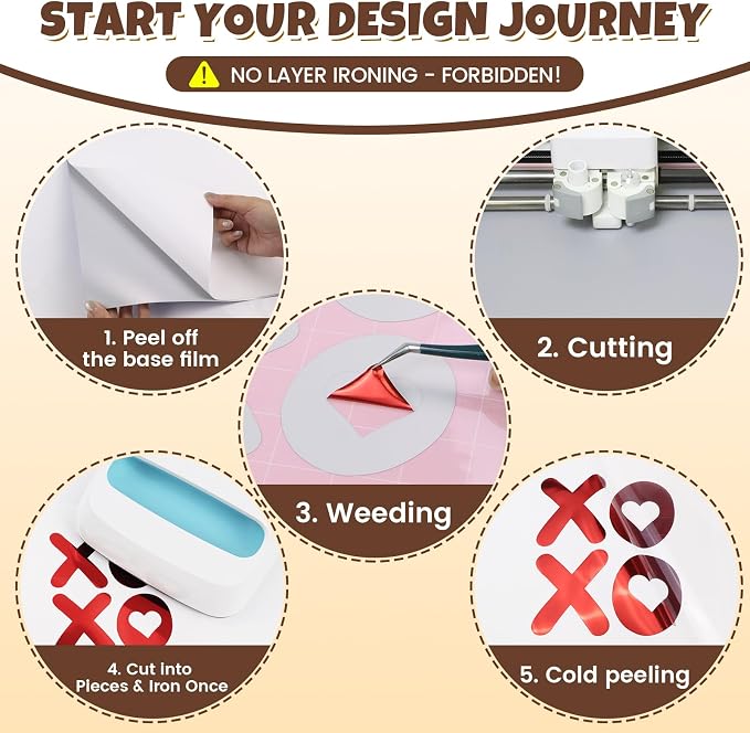 Red Metallic Heat Transfer Vinyl Roll - Image 3