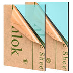 Lesnlok Cyan Acrylic Sheets 1/8 inch Thick 3mm 2 Pack 8 x 10 Clear Cyan by Lesnlok