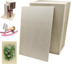 MUXGOA 20 Pcs Poplar Plywood Sheets, Unfinished Thin Wood Sheet by MUXGOA