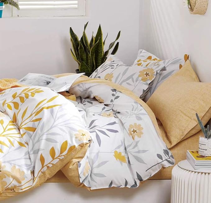 SLEEPBELLA Duvet Cover King Size, 600 Thread Count Cotton Grey Branches and - Image 2