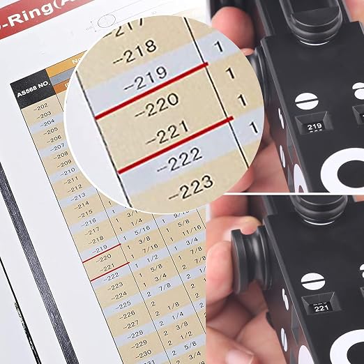 O-Ring Gauge Make Work Smart, Telescoping O Ring Sizing Plastic Gauge, Slide - Image 4