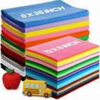 Reginary 120 Pcs 8 x 12 Inch & 8 x 35 Inch Felt Sheets Bulk by Reginary