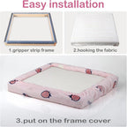 Rug Hooking Frame, Punch Needle Frame, Gripper Strip Frame, Cross Stitch Hoop - Image 5