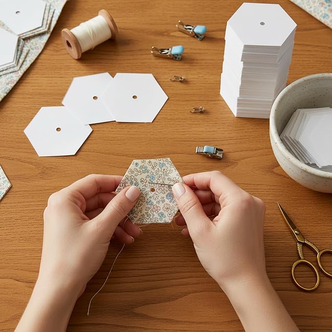 1050 PCS 1" Paper Piecing for Quilting DIY Patchwork Sewing Crafts for DIY - Image 4