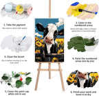 Lxmsja Cartoon Cow Paint by Numbers Kit - Image 7