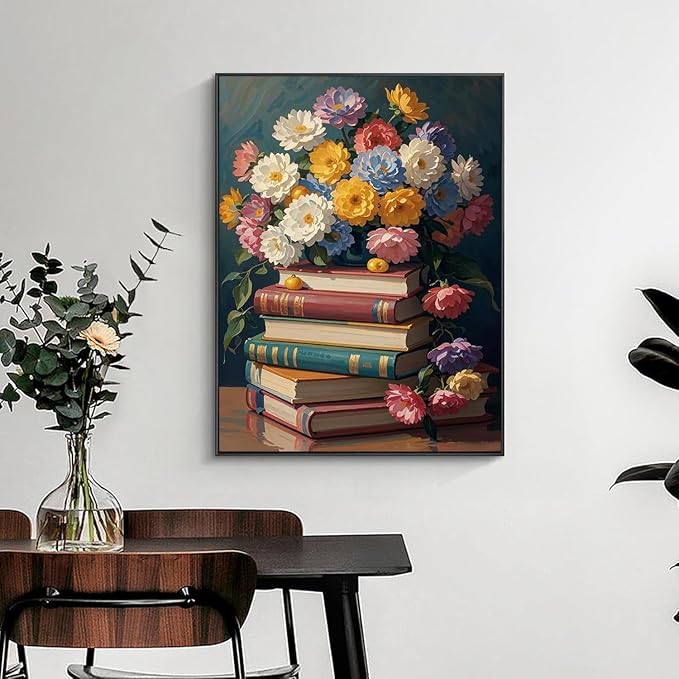 RYMILIE Diamond Art Kits for Adults, Vintage Book 5D Diamond Painting Kits for - Image 2