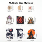 90PCS Gothic PET Stickers Set – Waterproof Die-Cut Stickers - Image 3