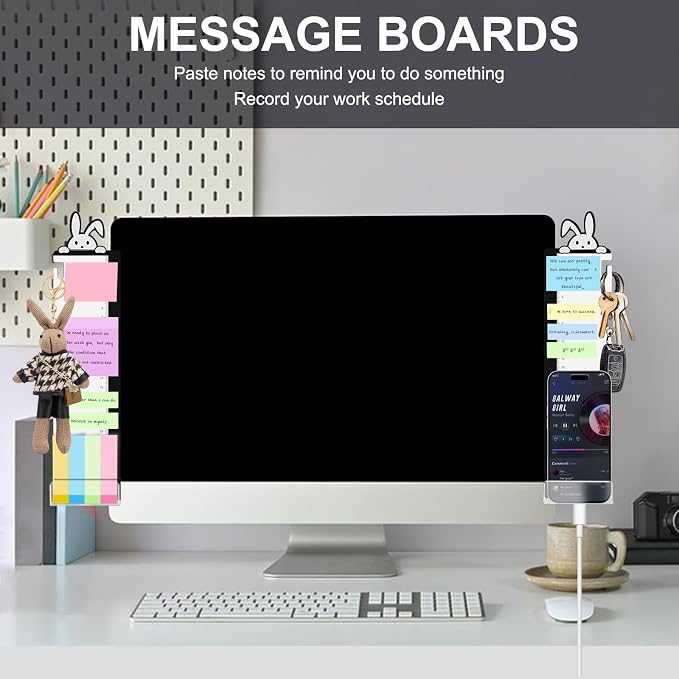 Office Desk Accessories 2pcs Computer Monitor Memo Board - Image 6