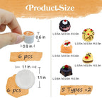 Hiawbon 24 Pcs Miniature Coffee Cup 1:12 Coffee Mugs Cakes Model | Miniatures - Image 2