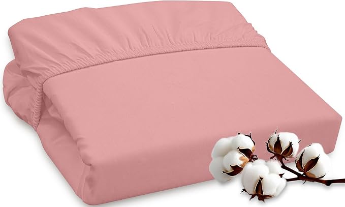 ROYALE LINENS 300 Thread Count 100% Long Staple Combed Cotton Fitted Sheet by ROYALELINENS
