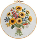 Sunflower Embroidery Kit for Beginners by Unknown