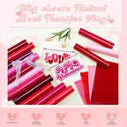 Tintnut Pink Heat Transfer Vinyl, 18 Sheets 12×10in Iron on Vinyl | Romantic - Image 3