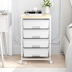SYKIARIOL Utility Cart with 4 Drawers, 4-Tier Rolling Storage Cart Organizer - Image 2