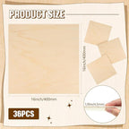 Riakrum Basswood Sheets Plywood Board Unfinished Wood Boards - Image 2