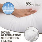HIMOON Bed Pillows for Sleeping 4 Pack, Queen Size Cooling Pillows Set of 4 - Image 3