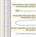 Jishi 80ft Necklace Chains Jewelry Making Chain Link Rolls Bulk 2mm - Image 3