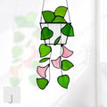 Plant Stained Glass, Stained Glass Window Hanging, Real Handmade Suncatcher by Royxen