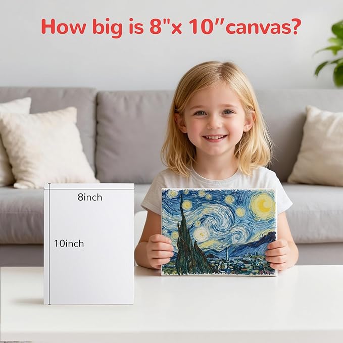 Canvas Boards 40 Pack, 8x10 Inch Small Painting Canvas Panels 100% Cotton | - Image 2
