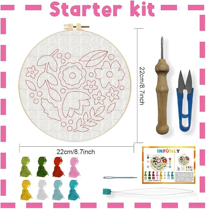 INFUNLY Wildflower Punch Needle Kit - Image 4
