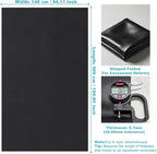 Black Faux Leather Fabric 197"×55" Smooth Grain Upholstery Vinyl - Image 6
